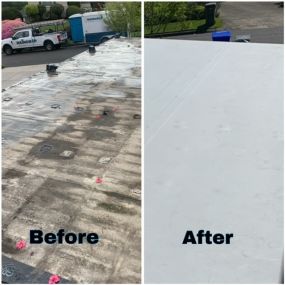 Before / After TPO roof install