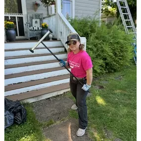 We love helping our community! Here's our Operations Manager Torrey, working with the National Women in Roofing team to give a new roof to a deserving community member.