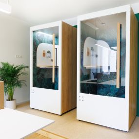 Phone Booths for meetings and undisturbed work