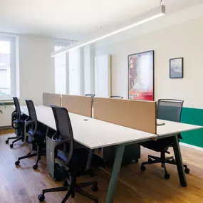 Desks for coworking at POHA Office