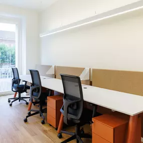 Desks for coworking at POHA Office