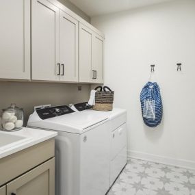 Convenient bedroom-level laundry rooms