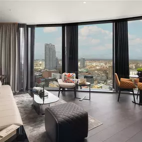Suite living space wide