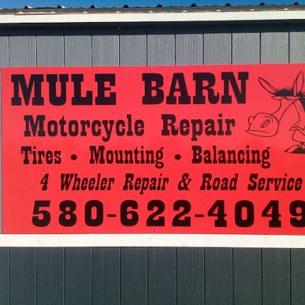 Logotipo de Mule Barn Motorcycle & Tire Shop