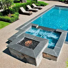 Poolside Fire Features
