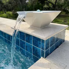 Pool water features