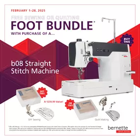 Free sewing or quilting foot bundle