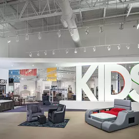 Spacious Kids & Patio furniture showroom with a bold 