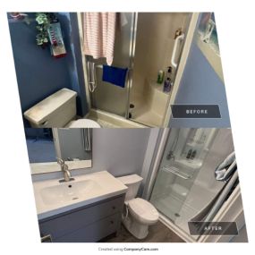 Ace Handyman Services Hamilton County Bathroom Before & After