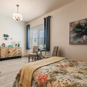 bedroom in assisted living