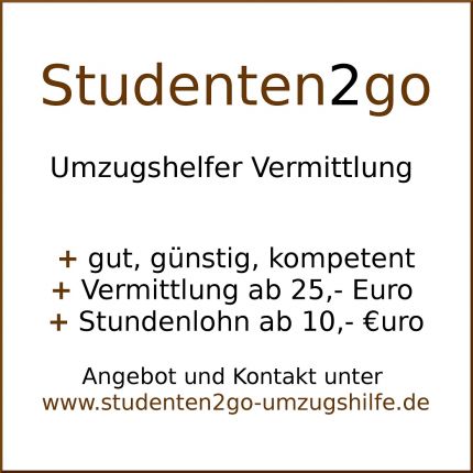Logotyp från Studenten2go Umzugshilfe