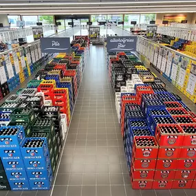 Innenansicht unseres Getränkemarktes in Buchloe