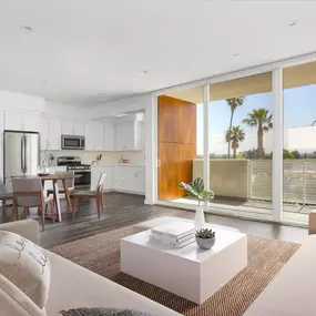 Elegant Kitchen and Living Room