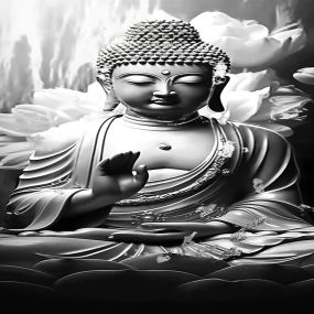 Tempered Glass Art - Buddha Wall Art Decor