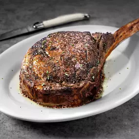 TOMAHAWK RIBEYE* - 40 oz USDA Prime bone-in ribeye, well marbled for peak flavor