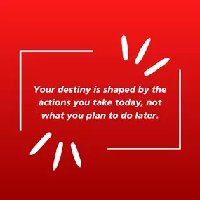 Keep in mind, what lies ahead isn't merely a distant dream—it unfolds from the decisions and steps we choose to take today. Let's ensure every moment today is impactful! ????????️