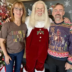 Santa is in town at Discover Chiropractic in Stockbridge.  He said you better stop over and see him today!  Better GO!