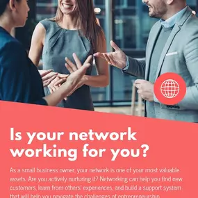 Networking can help you find new customers, exchange ideas, and build a support system to navigate the challenges of entrepreneurship. But here’s the thing: even the strongest network can’t cover you like business insurance can.
While you grow your connections, let’s make sure your business is safeguarded for whatever comes your way. Ready to talk? Let’s connect!