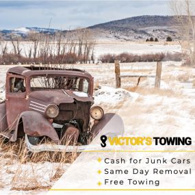 If you live in or around the Denver Metro area and have a junk car or junk vehicle that needs to be removed, give Victor’s Towing a call today!