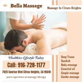 Massage techniques are commonly applied with hands, fingers, 
elbows, knees, forearms, feet, or a device. 
The purpose of massage is generally for the treatment of 
body stress or pain.