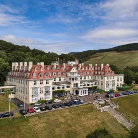 Exterior of Peebles Hydro Hotel