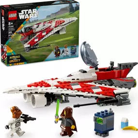 Introduce kids to the mystery character from a 2002 LEGO Star Wars set who became a fan favorite with Jedi Bob's Starfighter (75388). A cool birthday gift idea for boys, girls and any fan aged 8 and up, this LEGO Star Wars buildable toy set features a starfighter with an opening cockpit, 2 spring-loaded shooters and retractable landing gear. Play out exciting adventures with 2 LEGO Star Wars minifigures: Jedi Bob and an Ackbar Trooper, plus a Servo (SR-V0) LEGO droid figure, as seen in the LEGO 