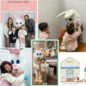 Sunday, April 13
Huntington location - 267 Main Street, Huntington
Under 25 spots left

This ain’t your average Easter Bunny.
Have an interactive experience that your family will always remember
Visit with live chicks - family owned and loved
Participate in an egg hunt and help us hide eggs for another family to find
Decorate an Easter egg

Here’s what’s available
9:30-9:50
10:10-11:10
11:40-12:00
12:40
1:00-1:20
1:40-2:40