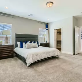 Primary bedrooms with generous walk-in closet