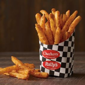 Sides? These are the main act. 
These are the fries that put Checkers on the map. Crispy. Famously seasoned. Ready to make any meal make a statement. 
 Hot, crisp and made just for you. Choose a Small, Medium or Large.