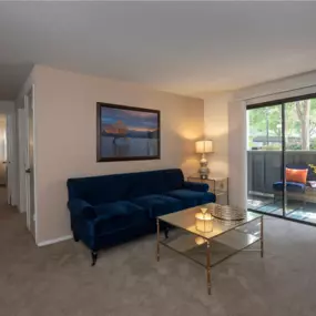 living room deck and hallway views