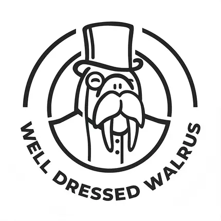 Logo fra Well Dressed Walrus