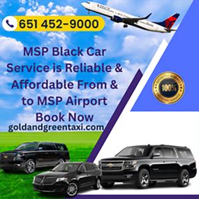 Bild von Gold and Green MSP Airport Taxi Cab Suburbs Book Online Gaurantee Ride