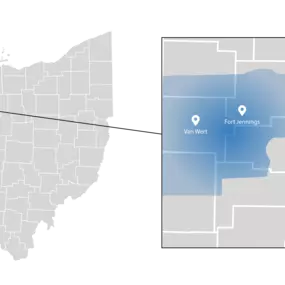 Van Wert Propane, Inc. Service Area