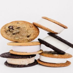 Sandwich your sweet tooth between two cookies with our irresistible ice cream cookie sandwiches!