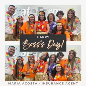 Happy Boss's Day, Maria! We are so grateful for your incredible leadership, constant support, and dedication to both our team and our customers. You inspire us every day with your commitment to excellence, and we feel lucky to work with such an amazing boss!