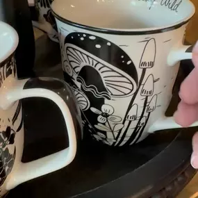 We’re loving these new boho inspired black and white mugs! Come check them out at Mix It Up Gift.