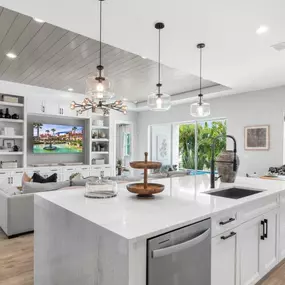 Open concept floor plans