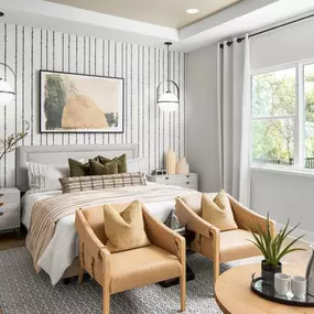 Spacious primary bedrooms
