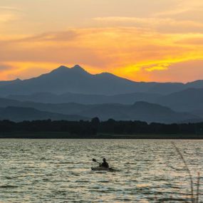 Paddle boarding at nearby reservoirs