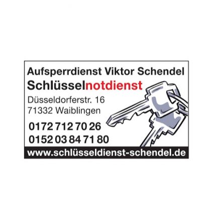 Logotyp från Schlüsselnotdienst 24 Stunden Fellbach Waiblingen Schendel
