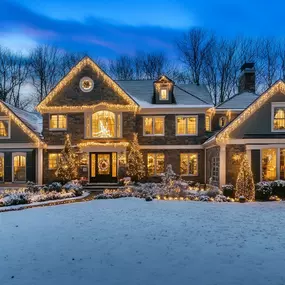 White string lights for the holidays