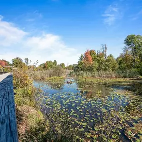 Located just steps to the beautiful scenery of the West Bloomfield Trail