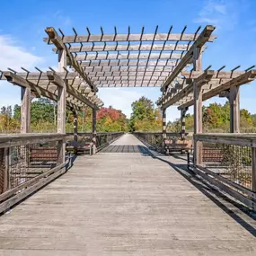 The trail offers scenic outlooks and benches throughout and will take you to The West Bloomfield Nature Preserve, offering 162 acres of natural beauty