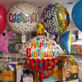 Celebrate in style with our beautiful balloon sets and bouquets. Whether you’re getting a single Mylar balloon for a child or filling the room with bunches of patterned latex balloons, The Concord Toy Box is here to help. Contact us today to begin developing your order and we’ll have your balloons ready to go on your big day!