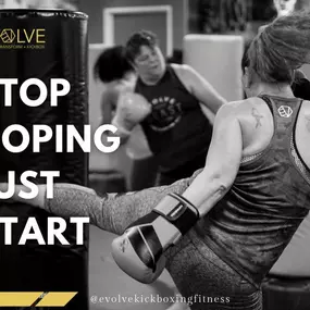 Evolve Kickbox & Fitness is where fitness dreams become reality. Our cardio kickboxing classes are designed to push your limits, helping you sculpt your body and strengthen your mind. Join our community of motivated individuals and discover the transformative power of kickboxing!