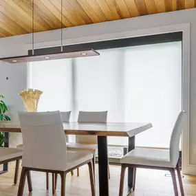 Keep your view and block the glare. ???????? Solar shades reduce heat and UV rays while maintaining a modern, open feel. Contact us to find the perfect fabric and fit.