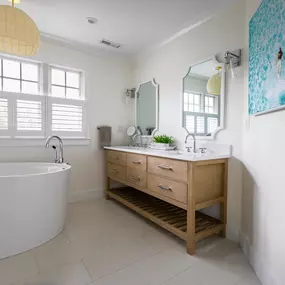 Let the light in up top while keeping privacy below. ☕???? Café shutters add charm and functionality to kitchens, bathrooms, and breakfast nooks. Contact us to design your perfect fit!