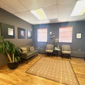 The Audiology Associates of Deerfield office interior and waiting room