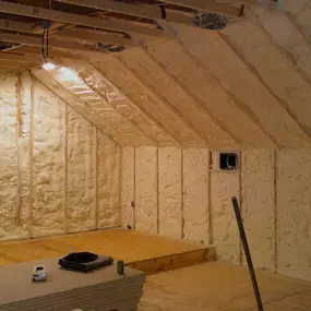 Spray Foam insulation is a great insulation solution for existing homes, new homes, commercial buildings, attics, basements and pole barns. It works by creating an air barrier in exposed wall cavities, rim joists, attics, and crawl spaces.