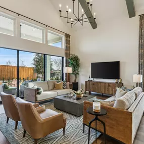 The Reserve at Watters Model Home Living Area